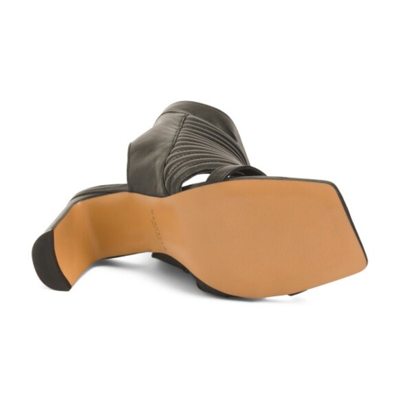 MARCELLA NYC Leather Tulla Heeled Sandals - Picture 4 of 4